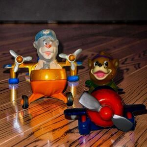 Disney Tale Spin Kit's Racing & Baloo Die Cast Airplane Happy Meal Toy B10/A54